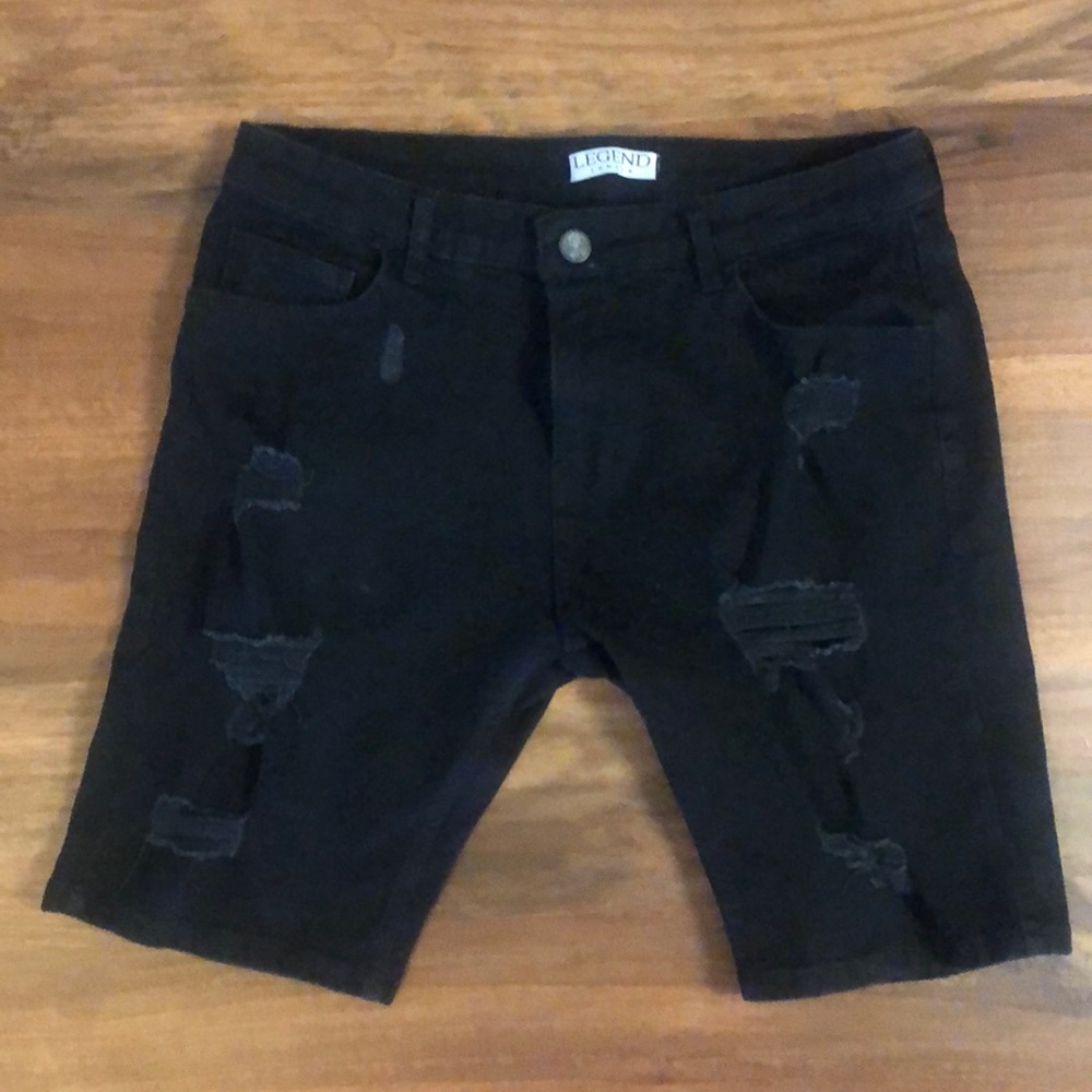Legend London ripped skinny shorts